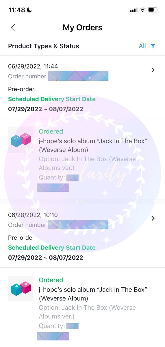 singularitymnl's tweet photo. #SMnlUpdate | #SMnlSecured 🌟
— All Jack In The Box Albums w/ weverse pob &amp; early gift have been secured already. 

pls take note that any delays that may occur is out of our control. ( ex: weverse shipping delays ) 

Thank you for your trust! 
Let's all look forward to JITB 💜 https://t.co/dcmtV90S9g