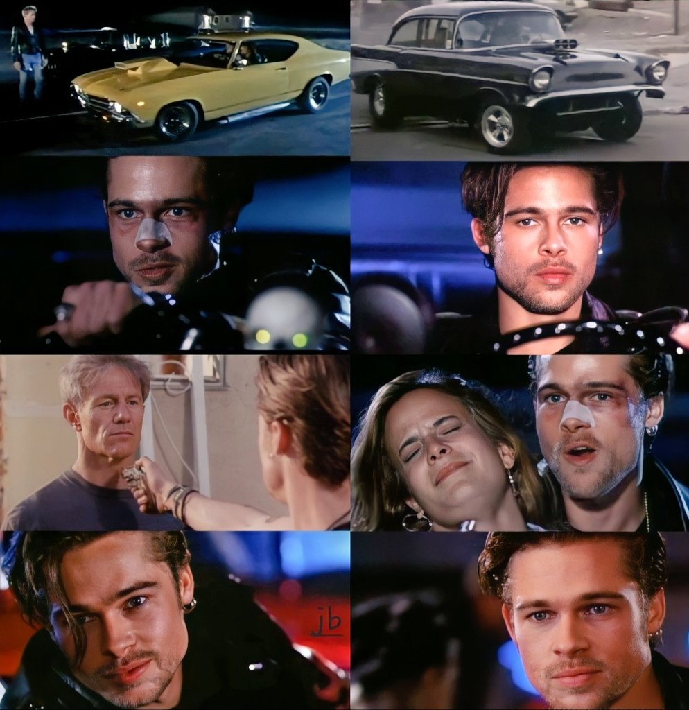 Jeanna350's tweet photo. Remembering when Brad Pitt was in Tales From the Crypt: King of the Road. S4 E9 1992 https://t.co/KRgBbTCDq1