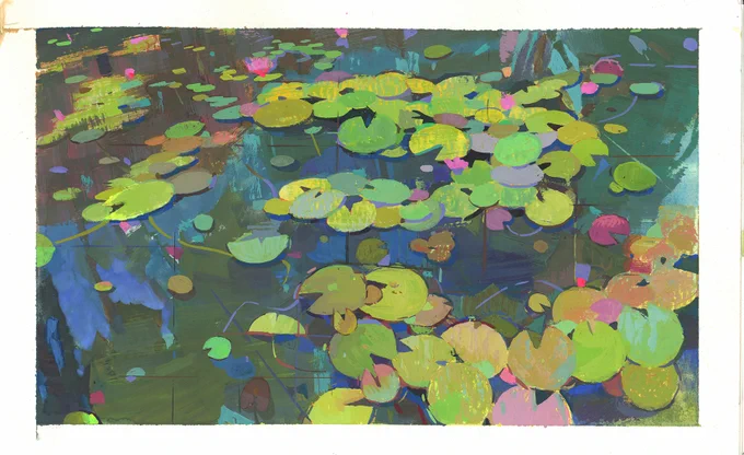 I really need to do more gouache! I am going to try to get better at designing foliage this year ;)! 