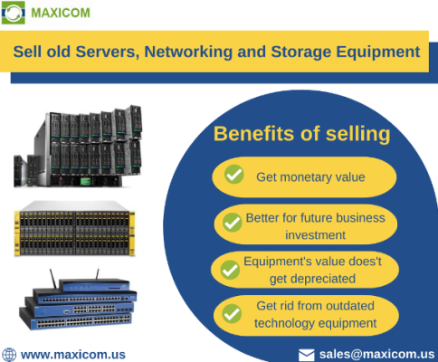 MaxicomIndia's tweet photo. Do you have IT equipment that no longer meets your requirements or doesn’t live up to your company’s...https://t.co/MGTnDxPzy9

#sellserver  #sellusedserver #selloldserver #sellrefurbishedserver #sellserver #sellibmserver #sellhpserver #selldellserver #sellciscoserver #maxicomus https://t.co/5At6zBdaRn