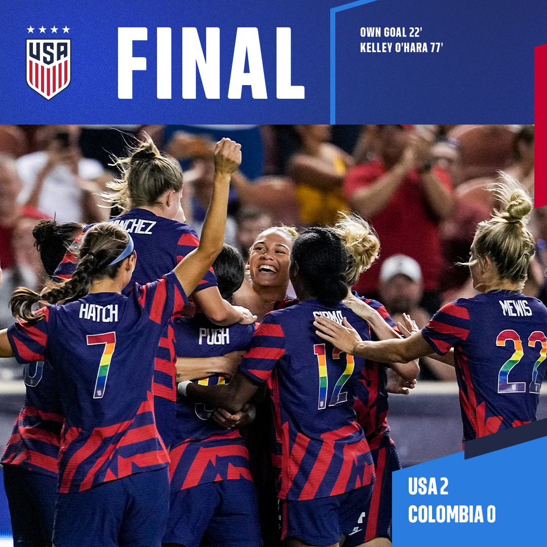 USWNT's tweet photo. FINAL IN UTAH!!!!

🇺🇸 USA 2 - 0 COL 🇨🇴 https://t.co/fywQdzQ6qB