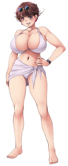 #梅雨明けなので水着絵を張る 