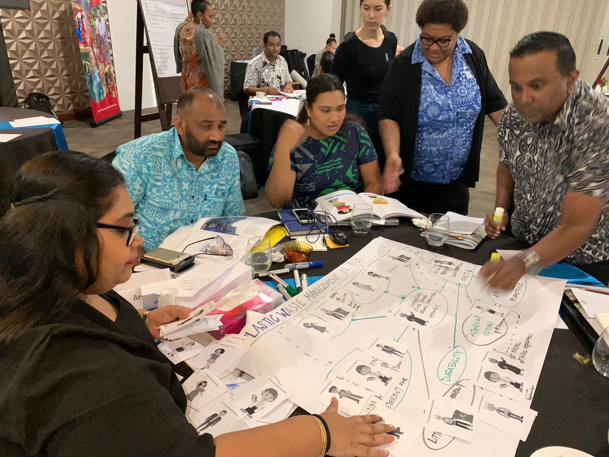 "We are more than the sum of our parts" - unraveling plastic waste management with systemic design in Fiji with @FijianGovt <a href="/SprepChannel/">SPREP</a> <a href="/IUCN_Oceania/">IUCN Oceania</a> <a href="/PacTourismOrg/">Pacific Tourism Organisation</a> <a href="/jica_direct_en/">JICA - Japan International Cooperation Agency</a> <a href="/LiveAndLearnInt/">LiveAndLearn</a> @679WRFLand <a href="/FNUFiji/">Fiji National University</a> <a href="/UniSouthPacific/">The University of the South Pacific</a> <a href="/Nestle/">Nestlé</a> <a href="/FIJIWater/">FIJI Water</a> <a href="/CocaCola/">Coca-Cola</a> and others