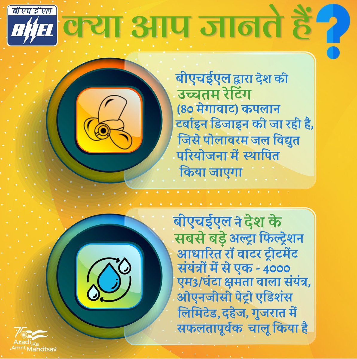 BHEL_India's tweet photo. #BHEL #bhelfacts #DidYouKnow #AatmanirbharBharat #Makeinindia #TransformingIndia #hydroelectric #watertreatmentplant 

@MHI_GoI @PIB_India @mygovindia https://t.co/N4TyaNUaKN