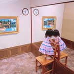双子と行くトリックアートは面白い!？鏡かと思ったら双子だったw