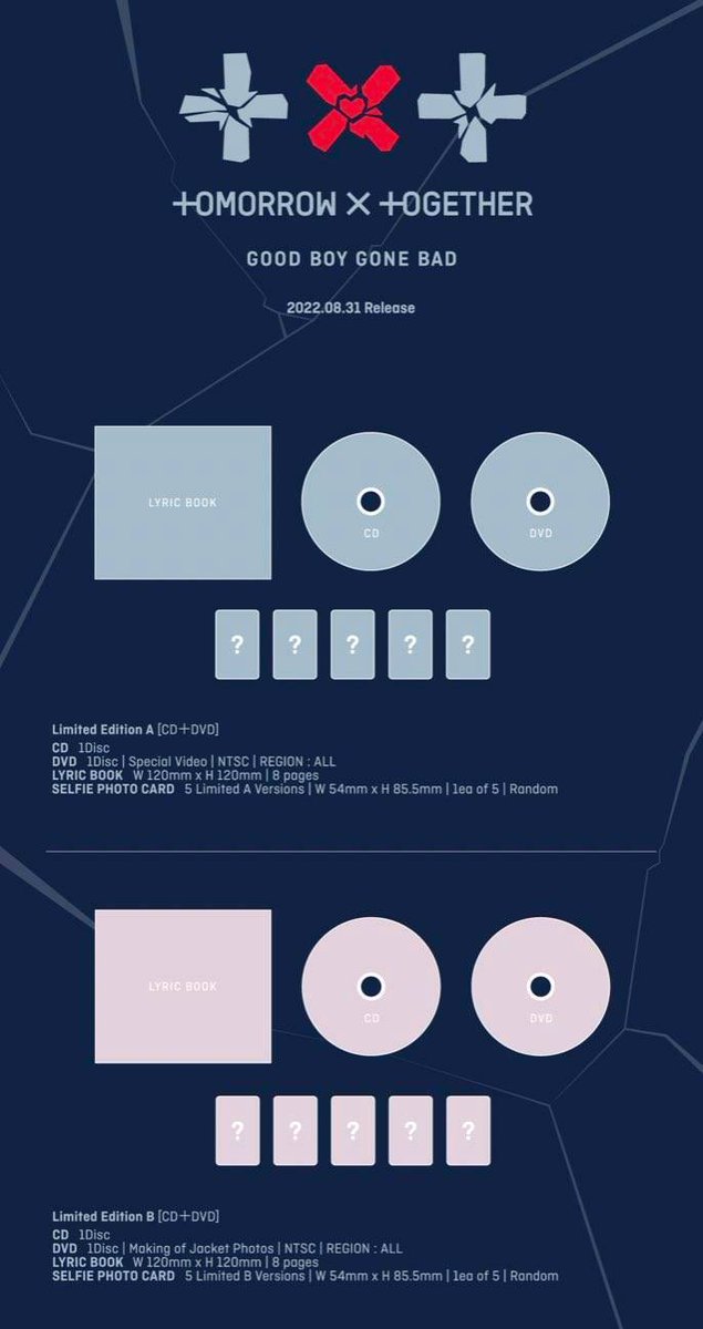 ho_onieys's tweet photo. OPEN PO TXT ALBUM JAPAN 'GOOD BOY GONE BAD'

🌟 Standard 225k DP 150k
🌟 Solo jacket 225k DP 150k
🌟 Limited A 285k DP 230k
🌟 Limited B 285k DP 230k

✅ Grup Order
✅ EMSTAX est 150-200gr
✅ Pilih Versi
✅ POB WV
✅ Est bersih ina
❌ Adm shopee + packing

📍Jakarta https://t.co/fS8f9Cu2Qe