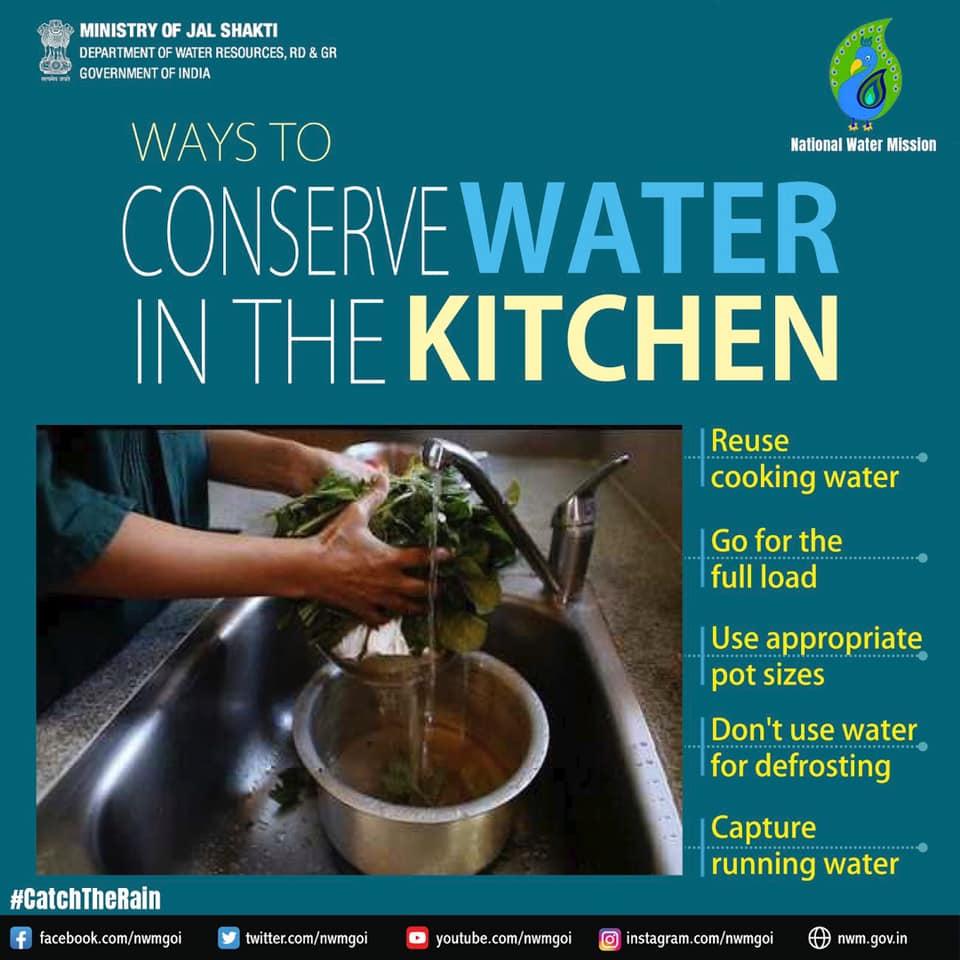 nwmgoi's tweet photo. Every person can save water by fulfilling his or her own responsibility. For example, water can be saved in the kitchen by taking care of the following things.
#nwm  #jalshakti #MoWR #CatchTheRain
@MoJSDoWRRDGR  @jaljeevan_ @gssjodhpur  @gssjodhpur @prahladspatel https://t.co/hjWV4XKnbI