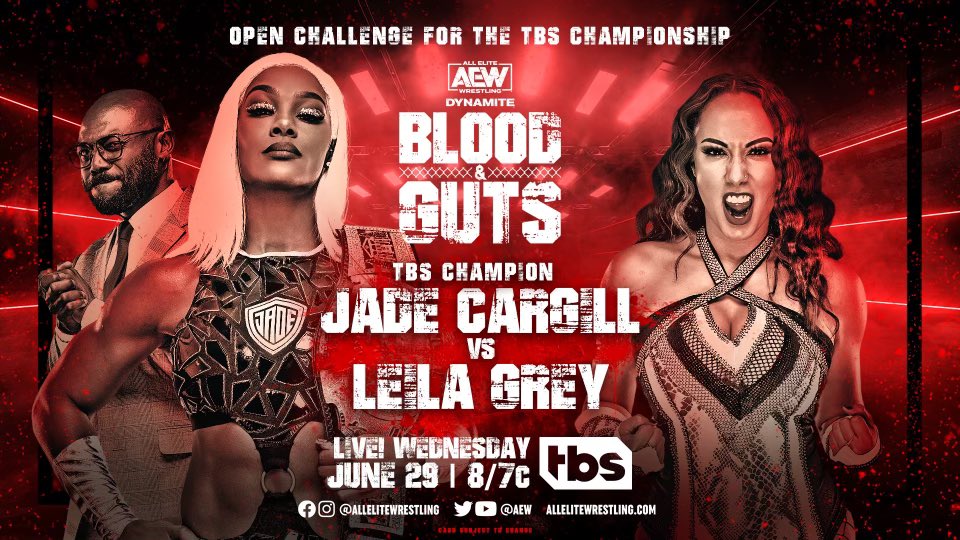 TBS Championship Match Confirmed At AEW Blood & Guts dlvr.it/ST20pd #AllEliteWrestling #JadeCargill #LeilaGrey