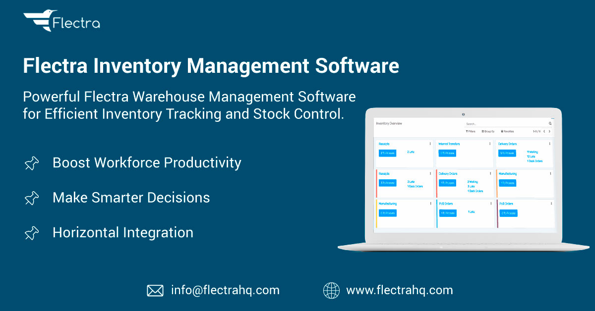 Flectra Inventory Management Software provides cost-effective, feature-rich, and easy-to-use solutions built for high business growth.
flectrahq.com/inventory

#flectra #ERP #CRM #opensource #inventory #Ims #wms #inventorymanagement #businessgrowth #inventorytracking #warehouse