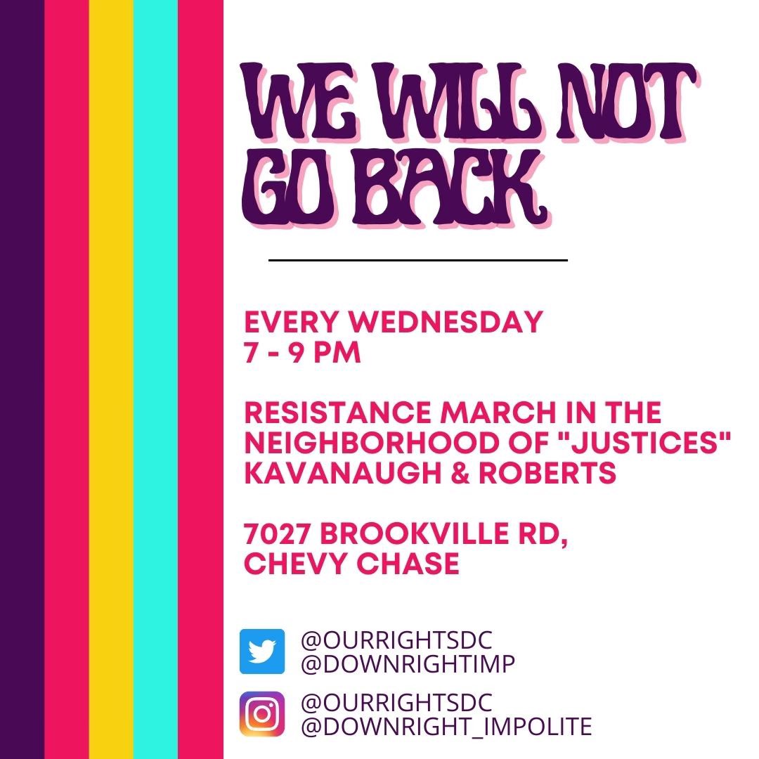 downrightimp's tweet photo. Yay! It’s Wednesday! My favorite day of the week because we get to go yell at Beer Kavanaugh!! Seriously, fuck that guy (figuratively, obs)! You comin’?!

@OurRightsDC @ShutDown_DC @LiteraryMouse #SCOTUSIsCorrupt #AbortionRightsAreHumanRights #AbortionBan https://t.co/PFN4E5E2go