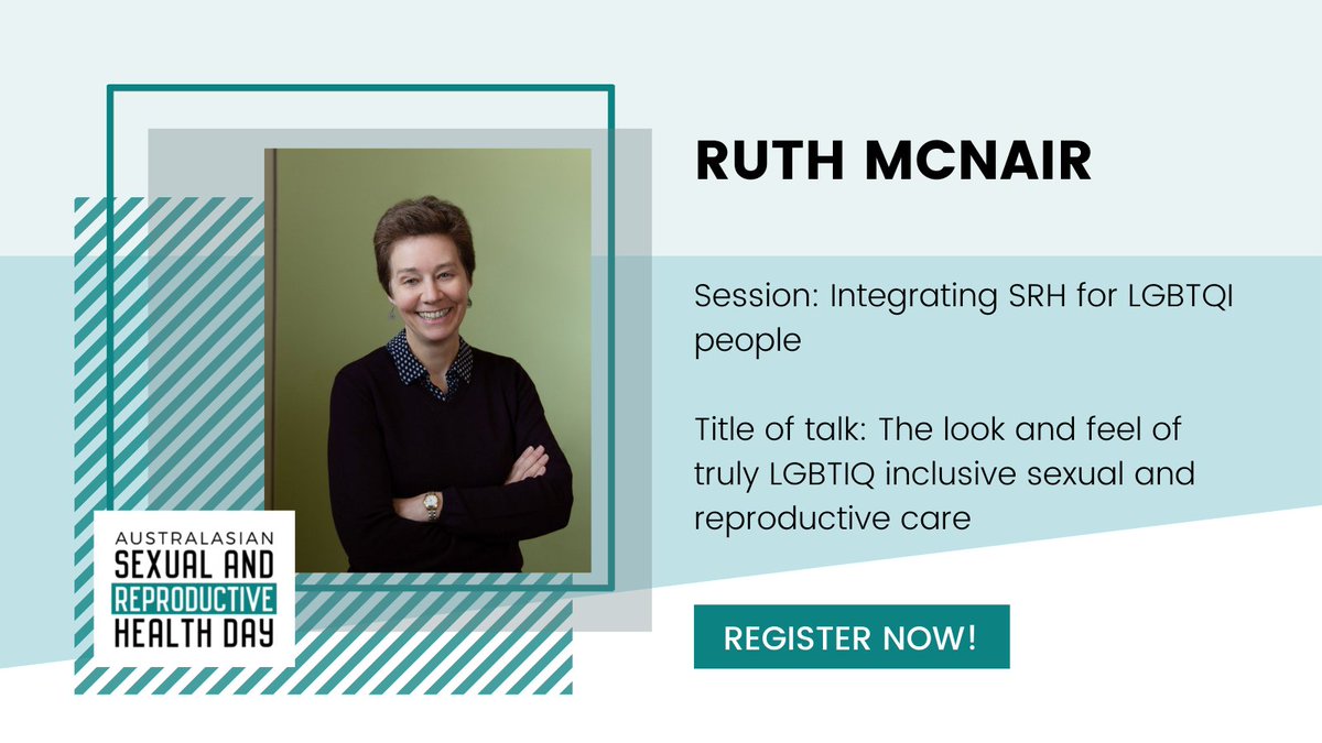 Announcing Ruth McNair as one of our speakers for this year's #ASRHday2022. To view the program, click here: asrhday.com.au/2022-program/
