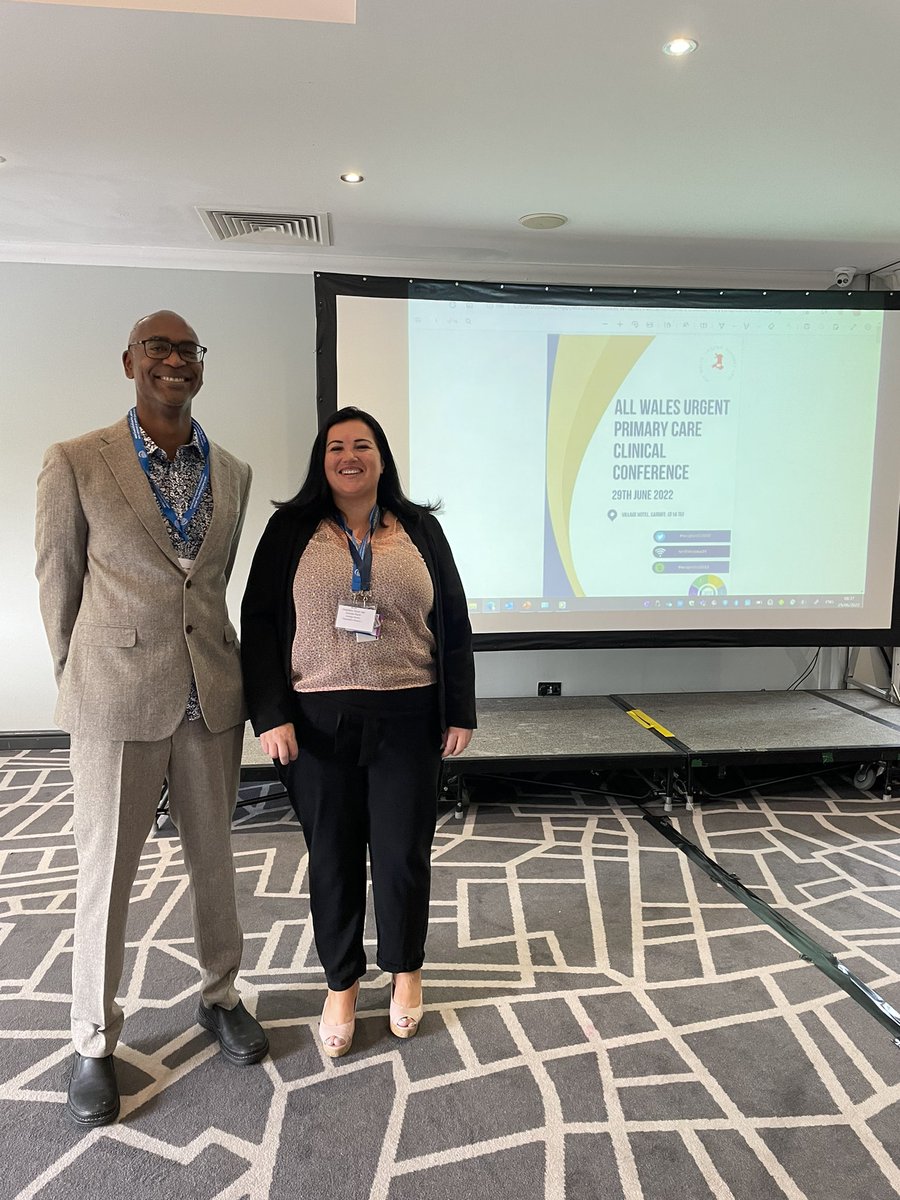 Sherard Le Maitre, Clinical Director at @CV_UHB and Alice Groves, Clinical Director at @AneurinBevanUHB have been responsible for organising this year’s #WUPCCC2022 and are beginning to give a warm welcome to all our colleagues here today! 👋🏼