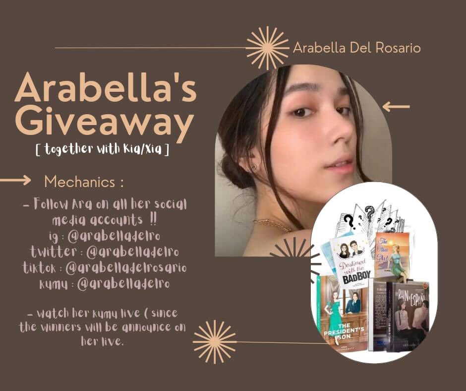 Arabella's giveaway together with Kiayara! check this on facebook 👇🏻 🖇 facebook.com/arabellafiona.…
