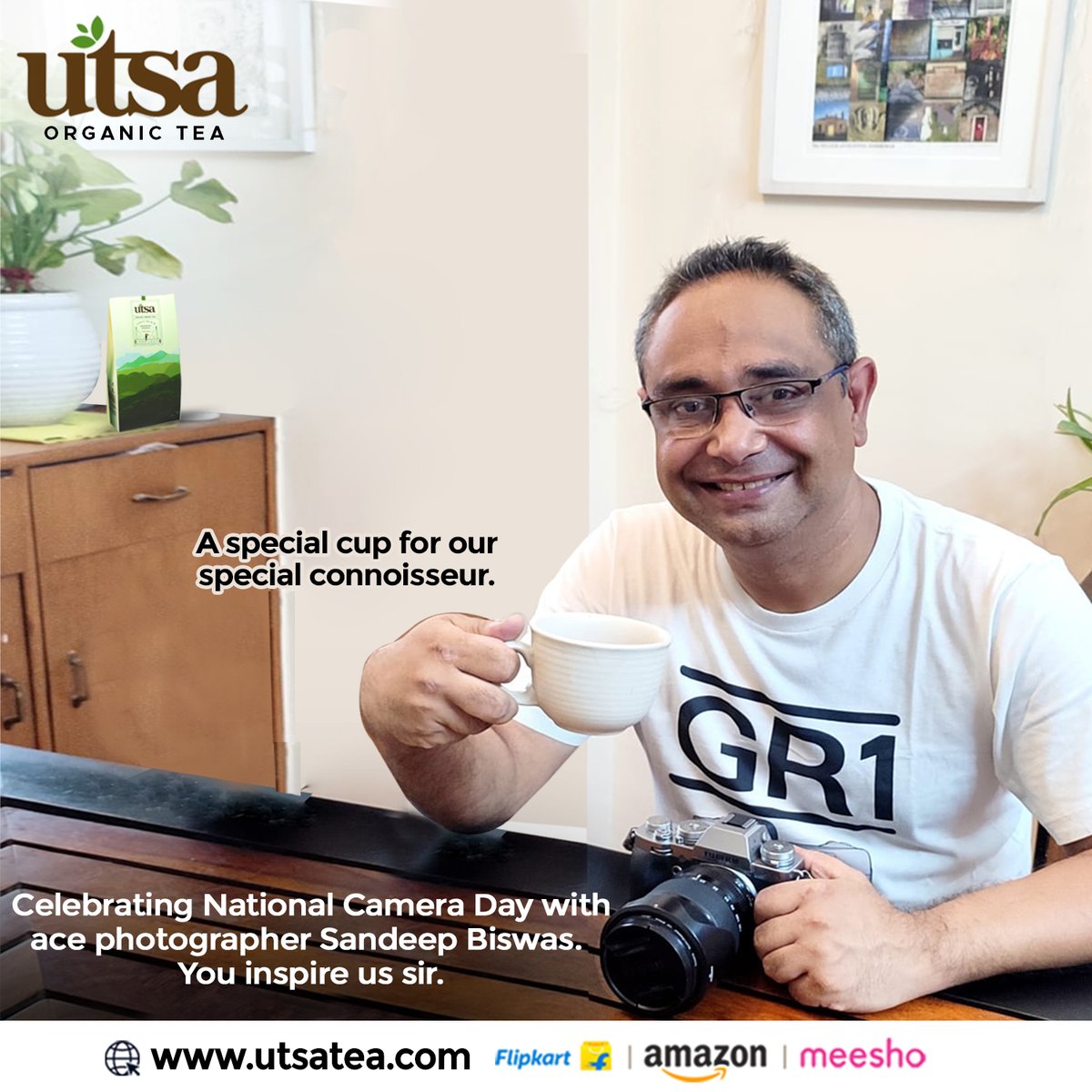 UtsaTea's tweet photo. Teas for the connoisseur in you.
.
Amazon: https://t.co/E1JtppHNl8
Flipkart: https://t.co/v4rLS1qDl6
Visit: https://t.co/jspGBgNJEB
.
.
Check out his phenomenal works at https://t.co/E32kXyw5bN
.

#NationalCameraDay #Artisanalteas #healthy #tealife #BrewingStories #GardenVibes https://t.co/twu1MPncMV