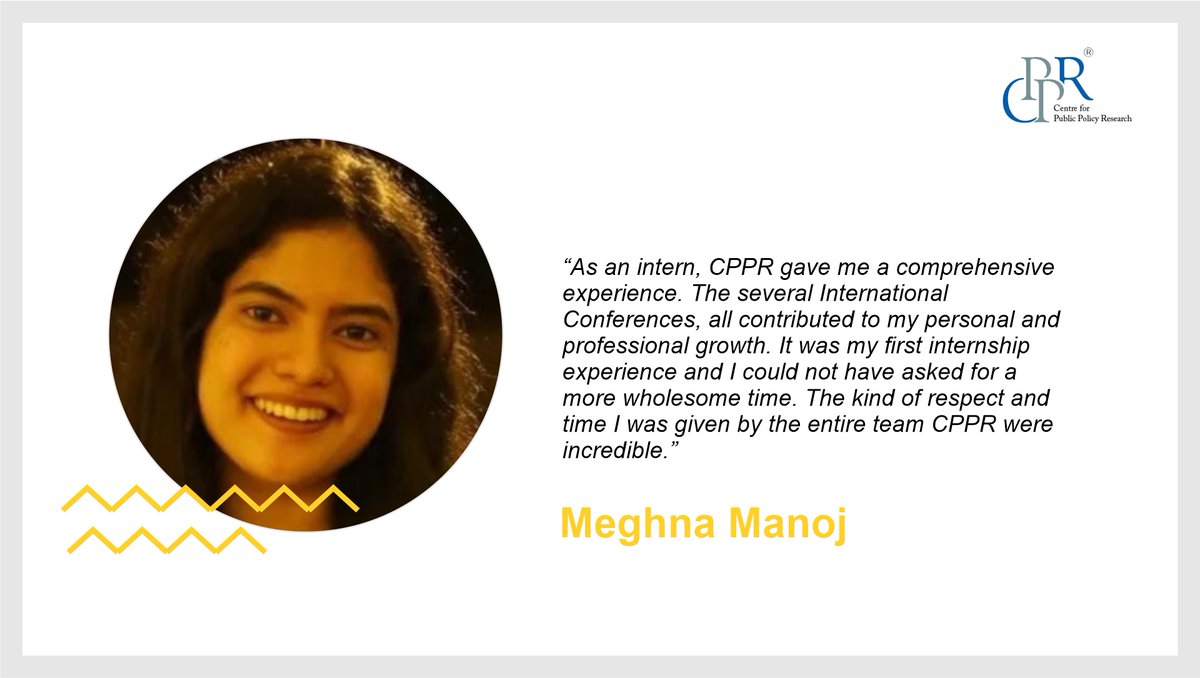 CPPRIndia's tweet photo. A huge shoutout to our brilliant Interns for their warmth and constant cooperation.
Let's take a look at the thoughts of our Interns about their experience with us at #CPPRIndia
#lifeatcppr #thinktanks #future #oppurtunities #growth #internship #internwithus #testimonials https://t.co/0BuEKjZGIo