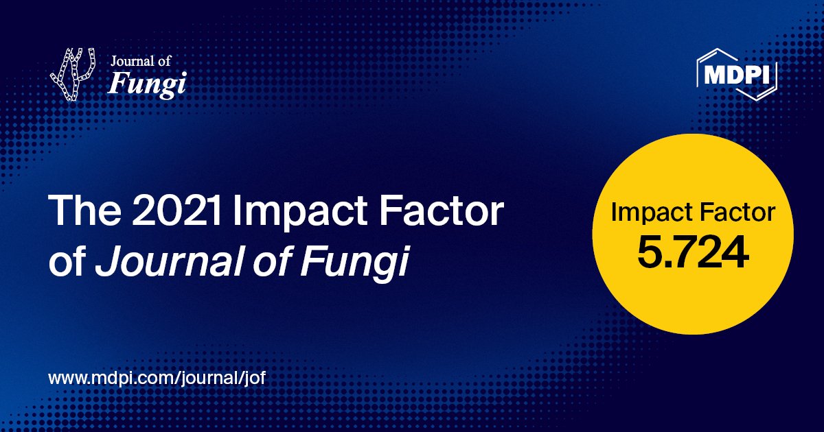 JoF_MDPI's tweet photo. 🥳Journal of Fungi (ISSN 2309-608X) received the new Impact Factor 5.724.
5-Year Impact Factor (2021): 6.413
It ranks 7/29 (Q1) in the #mycology category.

Thanks for all of the support from our editors, authors, and reviewers for the success of the journal. https://t.co/XnvS8AlXph