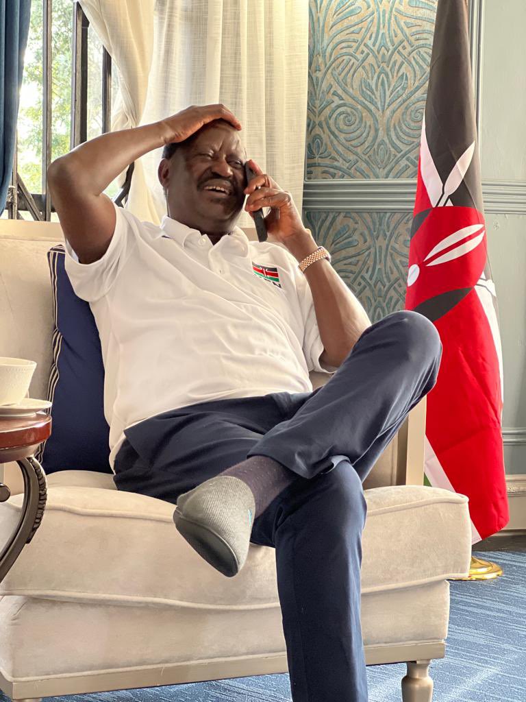 Good morning friends and all <a href="/RailaOdinga/">The Raila Odinga Amolo Foundation</a> supporters, Don’t say anything… Just like and retweet! <a href="/MKMurugu/">MMK</a> Let’s go!💙❤️🧢🙏💪🏼