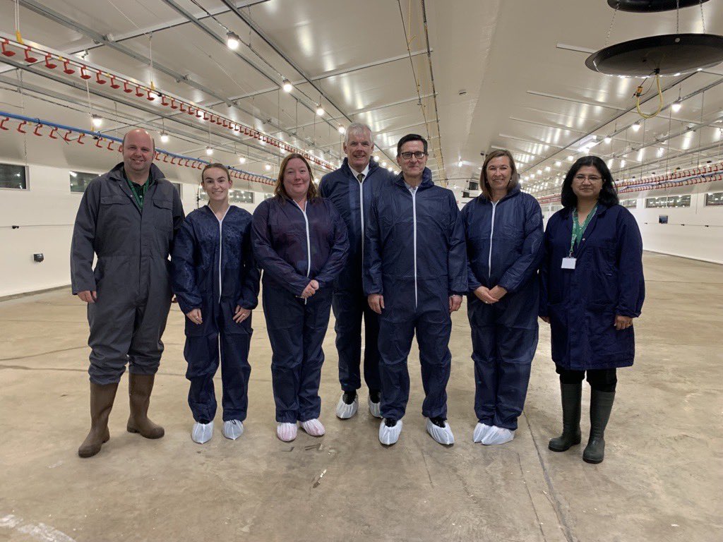 leenybum's tweet photo. @AgriTechCentres @innovate @agri_epi @CIELivestock1 @SRUC @innovateuk @betabugsltd With the fashion statement of the summer we were very happy to welcome the @innovateuk team to @CIELivestock1 @sruc Allermuir Facility. #Innovation2Implementation https://t.co/YpTO0i67DE