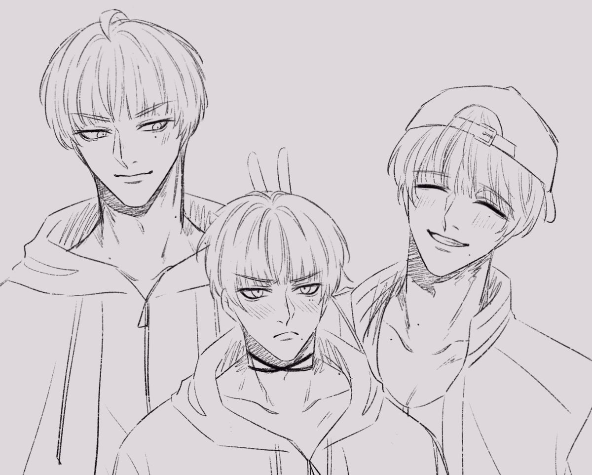 bowlcut bros doodles 