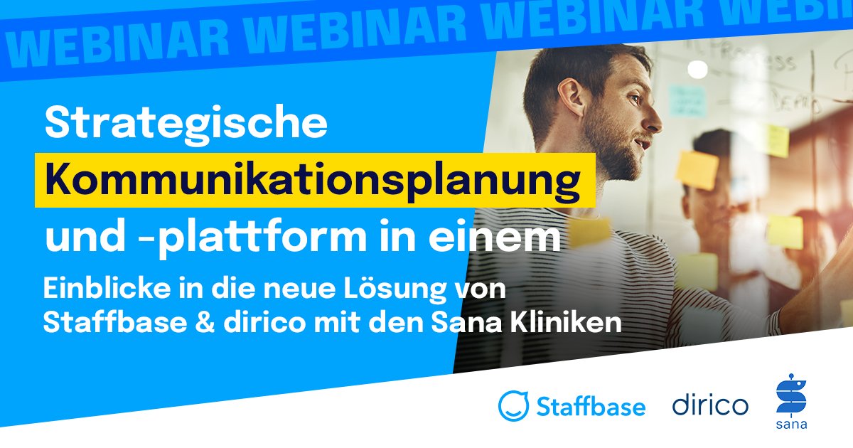 StaffbaseDACH's tweet photo. Auf der #VOICES gab #Staffbase die Mehrheitsbeteiligung an #dirico bekannt. 🙌🏻 Doch was genau bedeutet das künftig für beide Produkte? Wir teilen am  𝟎𝟔.𝟎𝟕.𝟐𝟎𝟐𝟐 𝟏𝟎:𝟎𝟎 𝐔𝐡𝐫 erste Einblicke in gemeinsame #Zukunftspläne. ⬇️ https://t.co/Xm4FOePojy https://t.co/GUPytBElsO