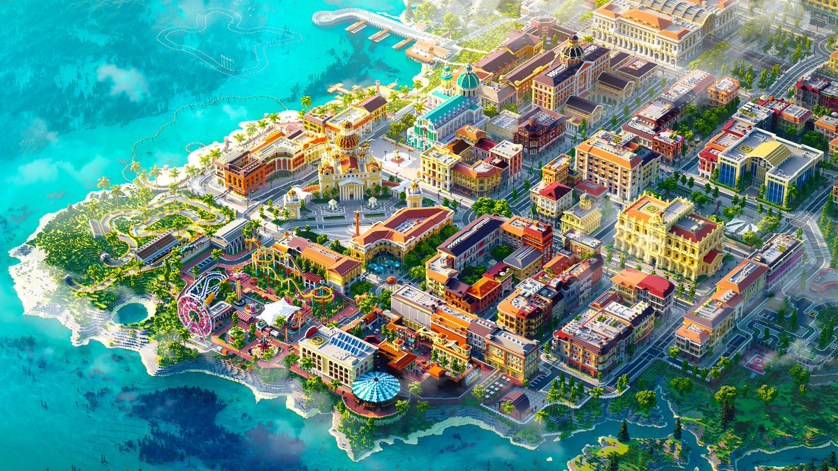 OdysseyBuilds's tweet image. Walk &amp;amp; explore the streets of this huge city - based on classic Italian architecture