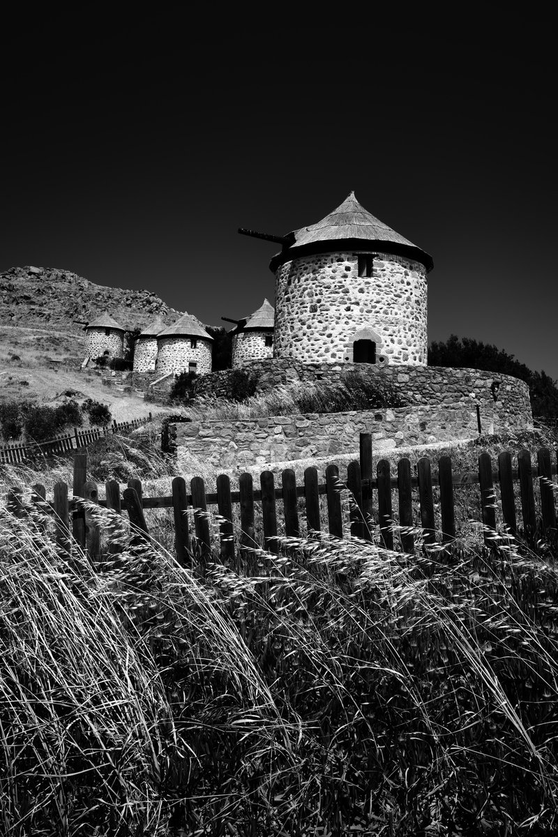 Windmills of Lemnos.
These have been actually restored and can be rented during the summer.