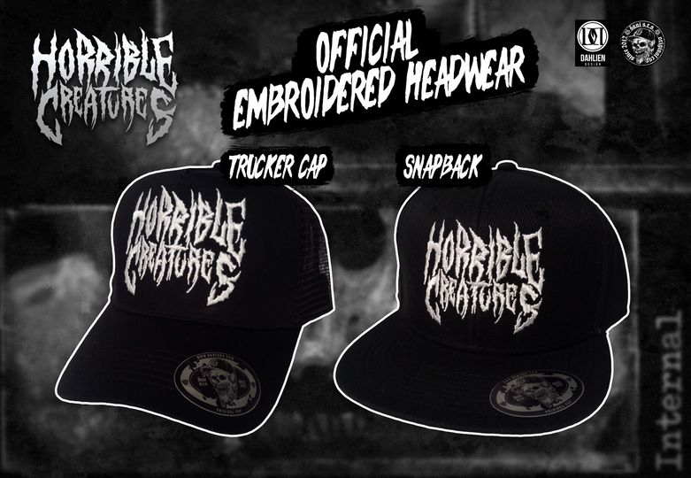 SaniIvan666's tweet photo. 🔥 Horrible Creatures  - Official headwear 🔥
🤘another job for our friends🤘
#sanisro #dahliendesign #embroidery #snapbacks #truckercaps #officialheadwear #metalmerch #foreverunderground #extrememetalmerch #horriblecreatures #blackandwhite´#unitedinbrutality #groovythrashdeath https://t.co/C5AYWENaia