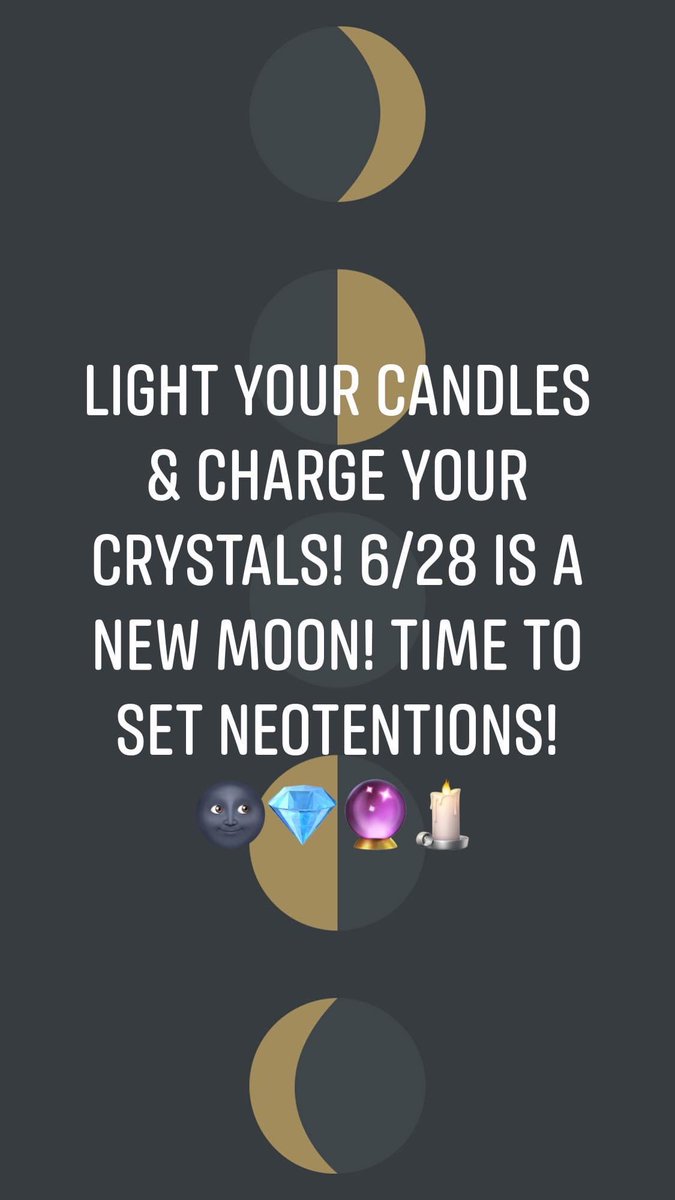 msmastafoxx's tweet photo. Light Your Candles & Charge Your Crystals! 6/28 Is A New Moon! Time To Set Neotentions!๐๐๐ฎ๐ฏ#NewMoon In #Cancer #MsMastaFoXX #MastaOracle https://t.co/CBzR1CC9wn