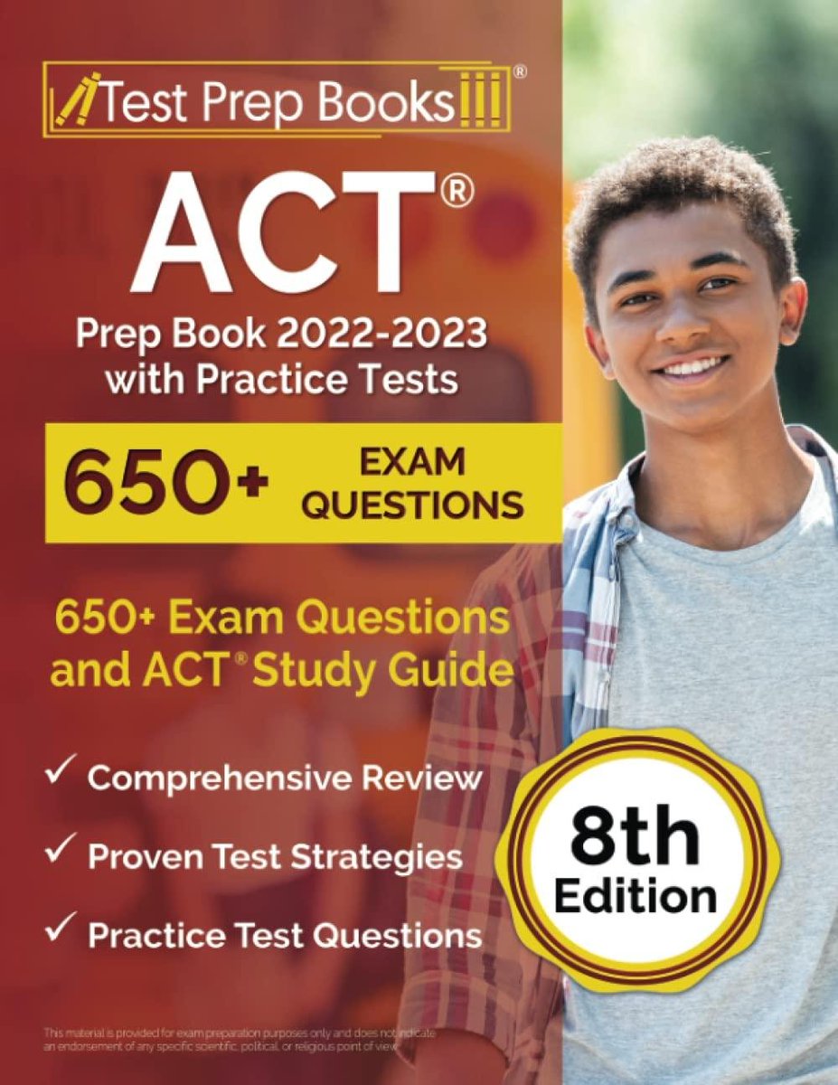 READING PDF ACT Prep Book 20222023 with Practice Tests 650+ Exam