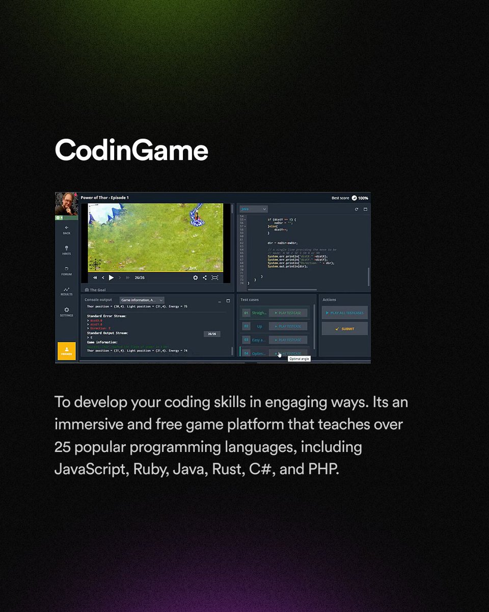 SparkEighteen's tweet image. When beginning your coding journey, don&apos;t get intimidated. The #spark ✨✨stays in getting into swing of things and making work more enjoyable. Presenting 4 games to up your #codinggame Which one is your favourite? 🕹 Let us know in comment section👇!
#sparkeighteen #coding101