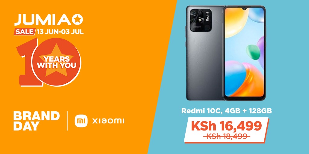 This is the perfect time to upgrade and get a new Xiaomi phone without a struggle.. For instance the Redmi 10C with a 4GB and 128GB goes for 16,499 at Jumia.. Show me a better deal
#JumiaAt10XiaomiDeals