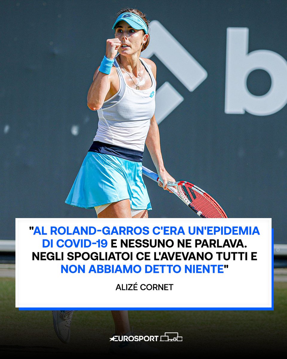 Eurosport_IT's tweet photo. Ombre sul Roland Garros: le dichiarazioni shock di Cornet 😶
#Cornet | #Wimbledon | #EurosportTENNIS https://t.co/jIajY5ohuM