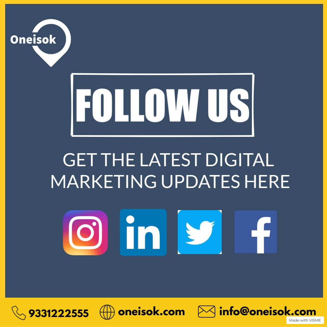 Oneisokindia's tweet photo. Follow Oneisok & stay updated with digital marketing news and information!
Twitter: https://t.co/AOlZMBM83w
Instagram: https://t.co/uUWYfBhPsu
LinkedIn: https://t.co/QUp8XvJZQd
Facebook: https://t.co/VrdSKv0P2Q
#Oneisok #digitalmarketing #digitalmarketingtips #instagramtips https://t.co/WCY63qb4L5