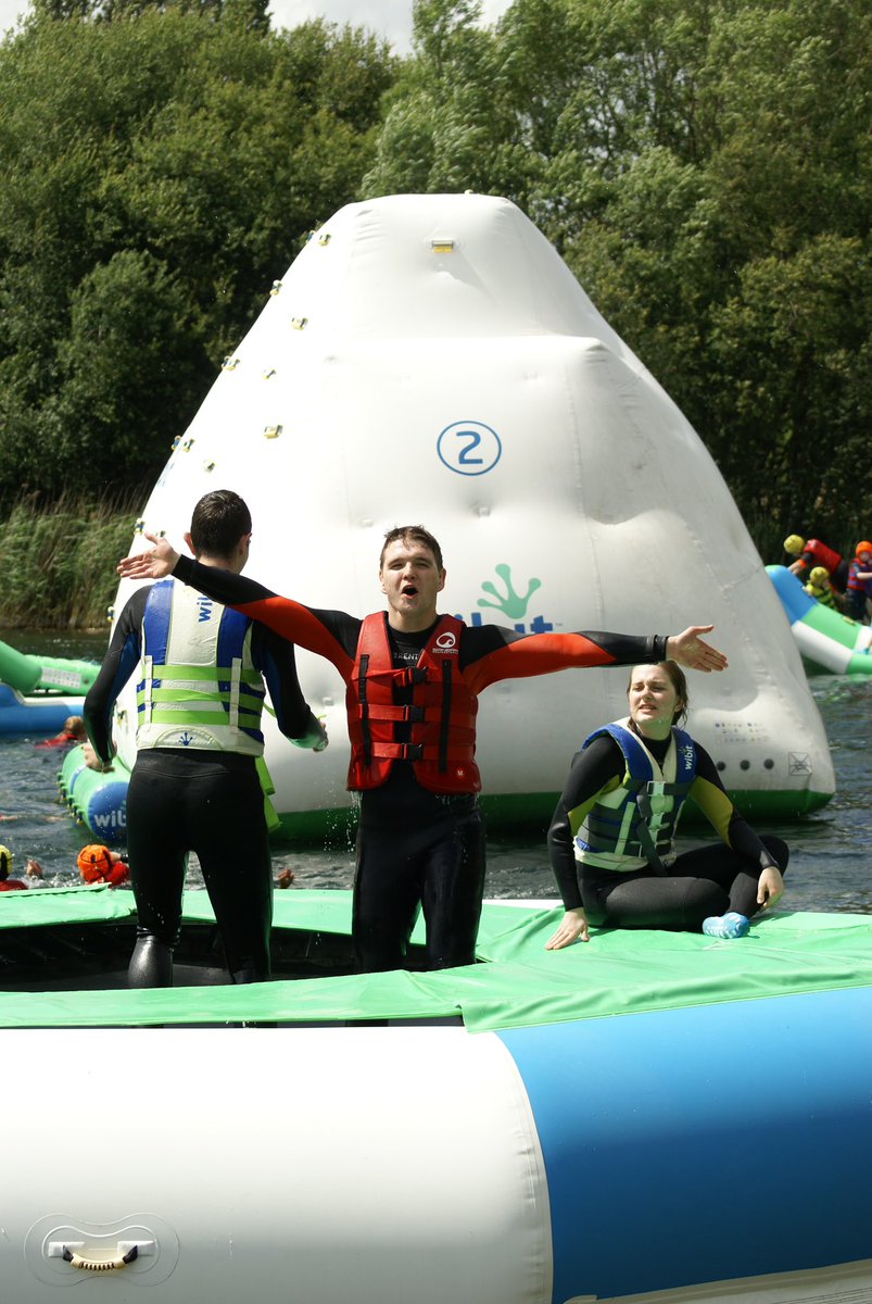 RHB_Boarding's tweet photo. The boarders had a wonderful afternoon on the water on Sunday at Caversham Lakes Aqua Park! For some boarders it was their final weekend with us before University😢. We then listened to the Hustings for next year’s House Captain in the Theatre #friendsforlife #inspiredboarding https://t.co/9lat9vqRcY
