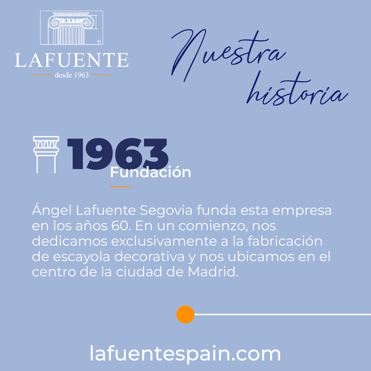 LafuenteSegovia's tweet photo. ¡Buenos días!😄
Conoce la historia de los almacenes de distribución especialista Lafuente Segovia:
➡️ 1963 - Fundación
➡️ 1980 - Distribución
➡️ 1990 - Internacionalización https://t.co/rFomnTZKkg