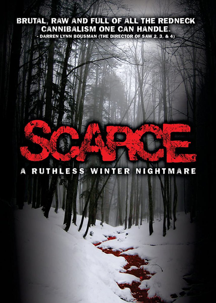AngusKohm's tweet photo. Scarce (2008) by #JesseThomasCook #JohnGeddes
w/ #SteveWarren #GaryFischer
Three snowboarders lost in the icy wilderness fall prey to psychotic cannibals intent on harvesting their flesh.
“A Ruthless Winter Nightmare”
#Horror #Slasher
#TrashOrTerrorTuesday https://t.co/yJRC5OtNdZ
