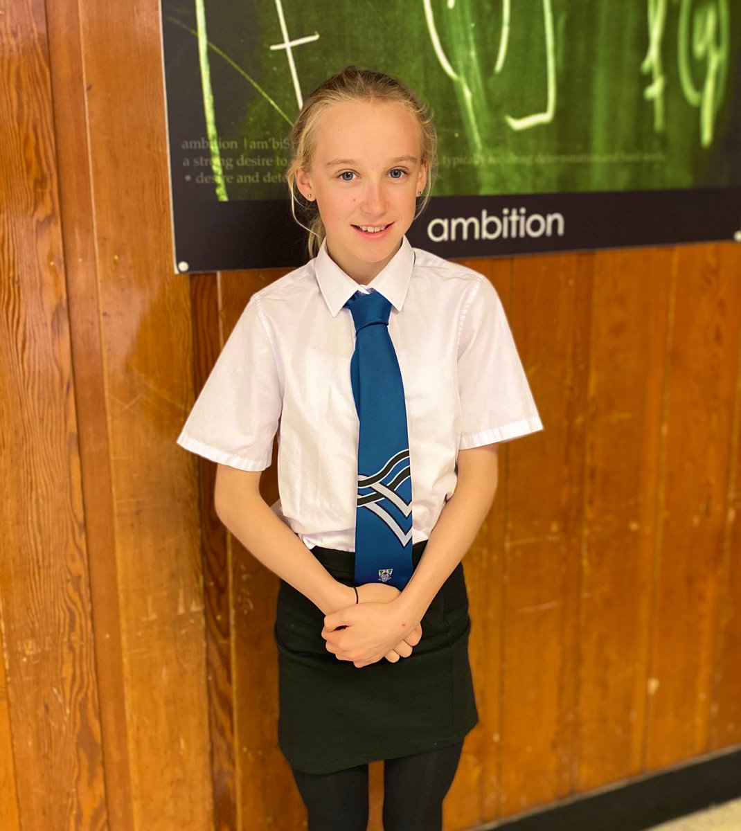 WoodmillHigh's tweet photo. Congratulations to Lauren Thomson who received her achievement tie last week for winning a Gold and Bronze medal at the Cumbria Karate Open. Well Done Lauren! 💪🏻🙌🏻#WeAreWoodmill #LearnRespectSucceed @fifepedagogy @carrielnds @Woodmill_PE https://t.co/pfaSXqdZpT