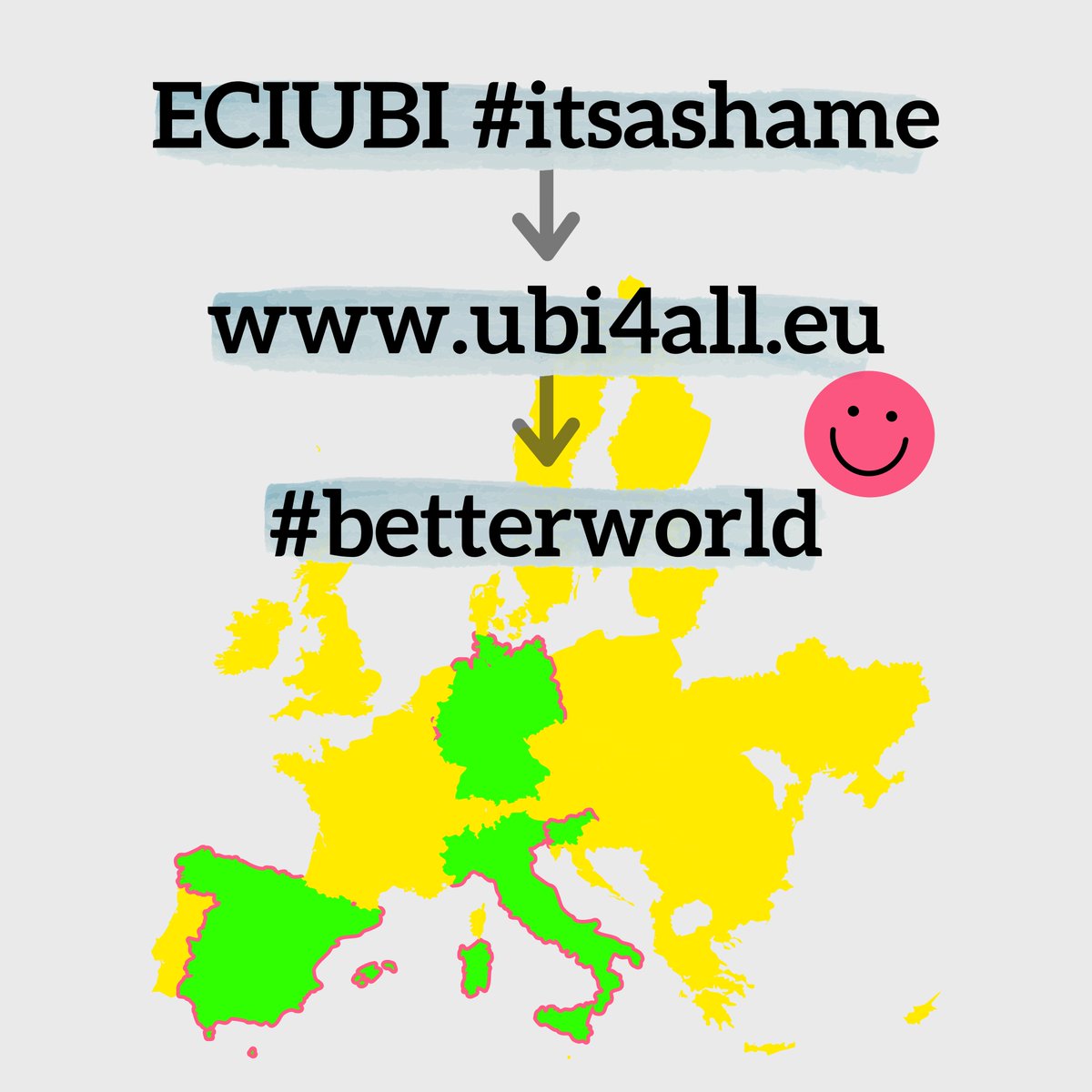 Spain, Slovenia, Italy and Germany already reached the quorum. 😌
To take other countries with us at the next ECI, we need to convince more people about basic income. So let's raffle more #UBI to them.

👉🏽 donate: ubi4all.eu

👉🏽 share the idea and follow @Ubi4All_EU