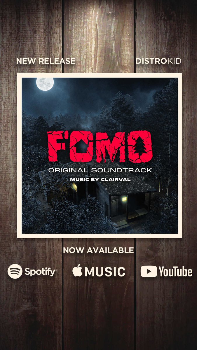 Proud to present the release of my first original motion picture soundtrack! 👻 #FOMO #OST #OUTNOW