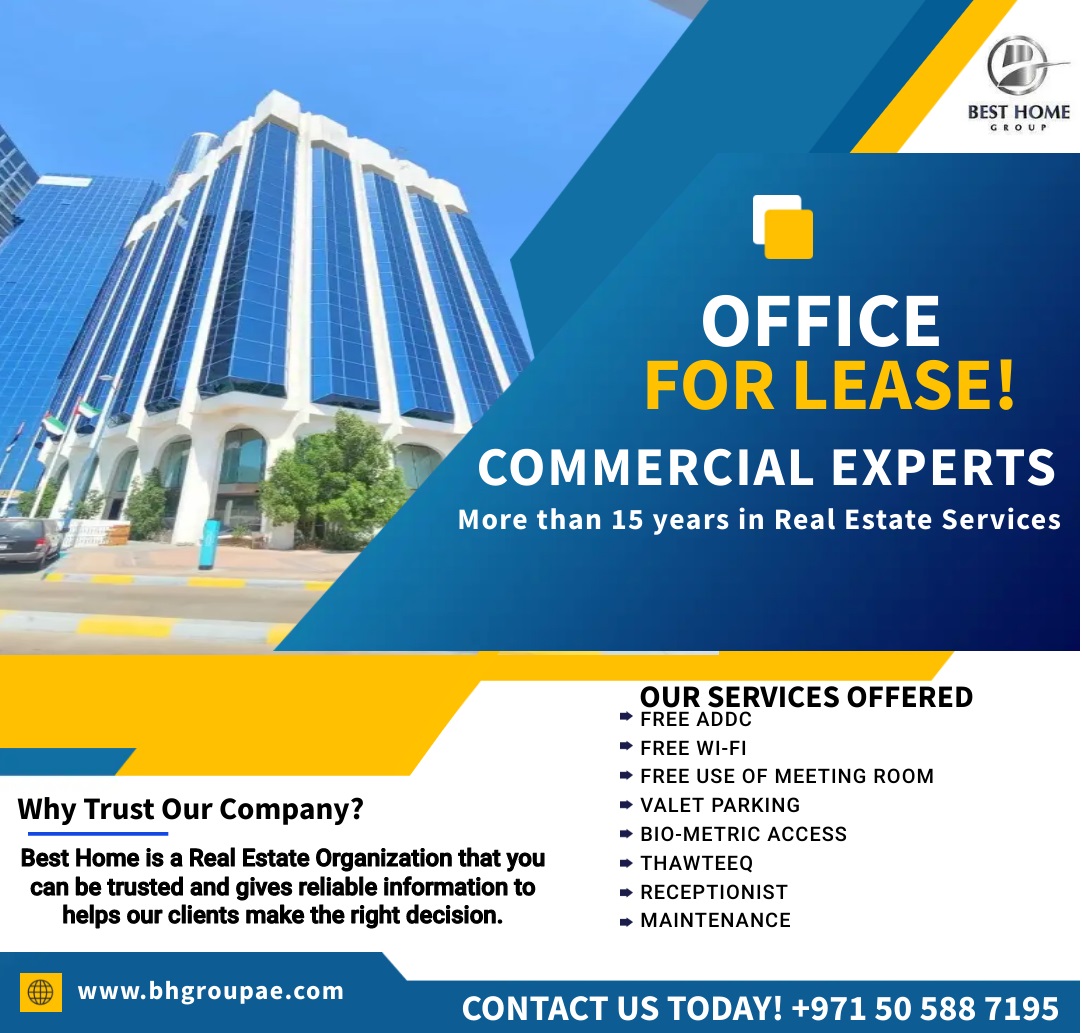 GroupBesthome's tweet photo. Explore our first-class business centre with a prime location in  Abu Dhabi.                                                                                                                  Visit us: https://t.co/yKtjr3EehU https://t.co/6m1bu9JBc5