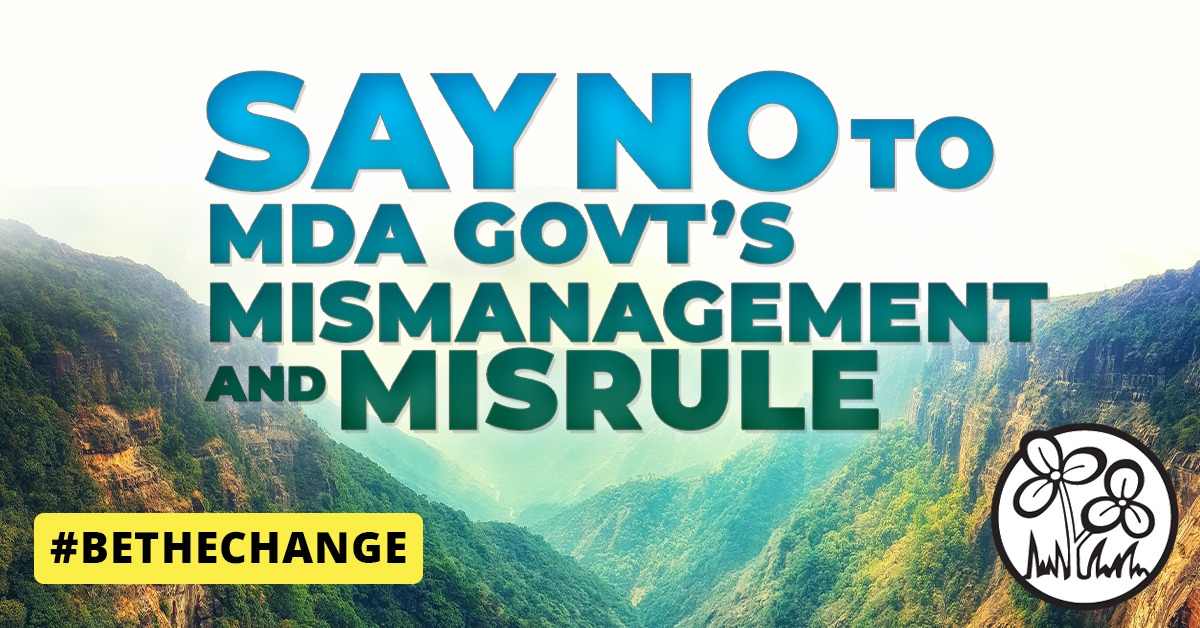 REAL progress is when people are provided with the basic amenities and services but the NPP-led MDA government has deprived the people of Meghalaya. @AITCofficial is here to LISTEN to the people & bring an end to their MISERIES! #BeTheChange