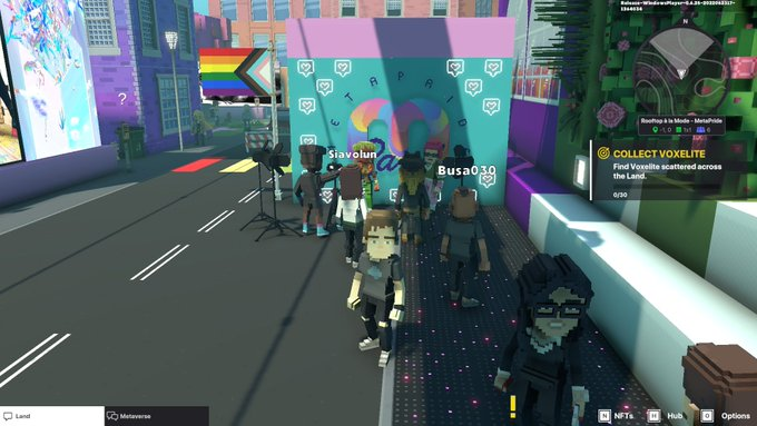 Crystal06968539's tweet photo. @TheSandboxGame @METAPRIDELAND I just participated in the #BelongingWeek contest for a chance to win a Progress Flag NFT! Check out my screenshot below!
👇 https://t.co/3S2nhWDKYC