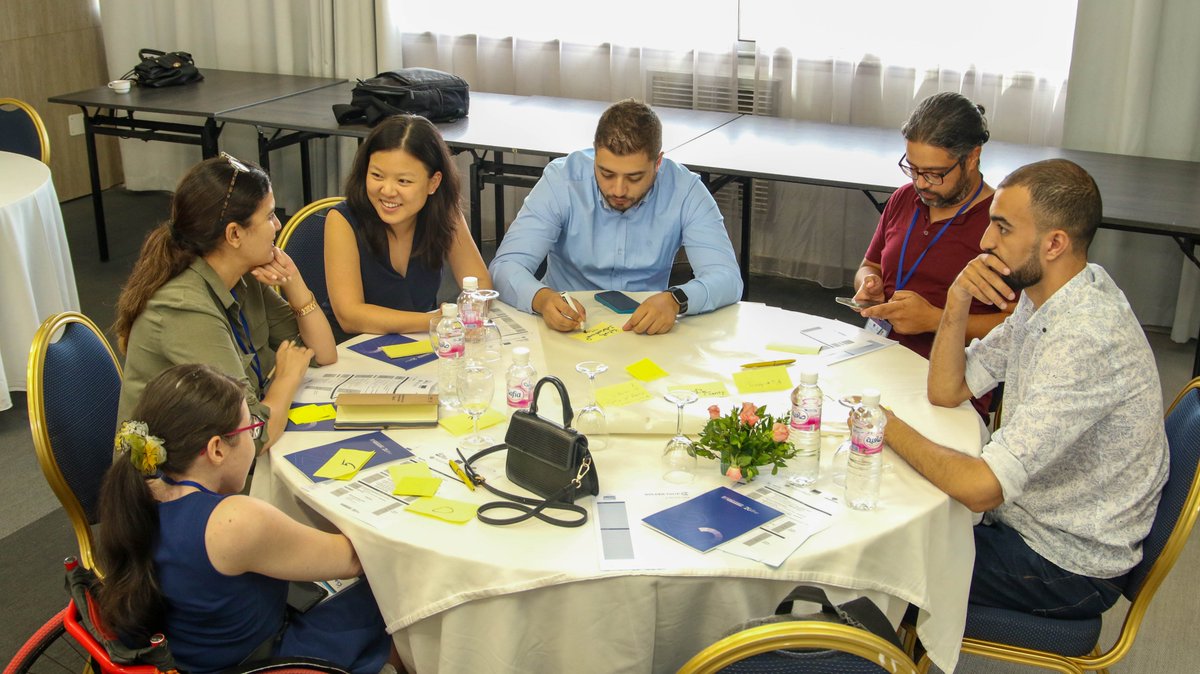 BUSINESSMED_Med's tweet photo. 🇹🇳#Tunisia: @InvestmedP/#BUSINESSMED Pitch Competition

Working groups are formed as part of a networking session in order to strengthen cooperation between these sustainable economy operators &amp; try to identify solutions to their most pressing challenges.

#Mediterranean #GOMED https://t.co/jPJd68OBHU