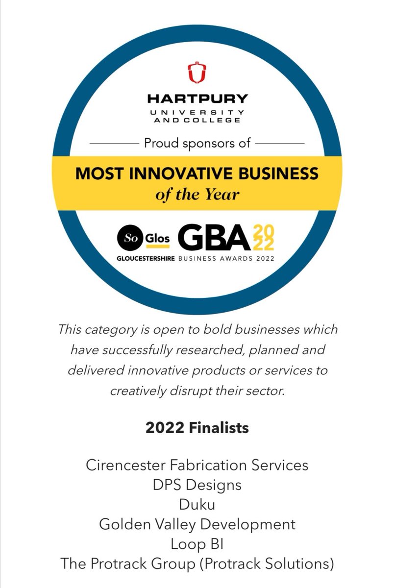 Shortlisted for the Gloucestershire Business Awards 2022.
Fantastic recognition for the hard work and dedication of our amazing team.

#fabrication #welding #metalsmith #cirencester #Gloucestershire
