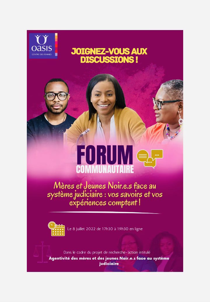 Ce vendredi 8 juillet de 17h30 a 19h30 

bit.ly/3P6JRpA