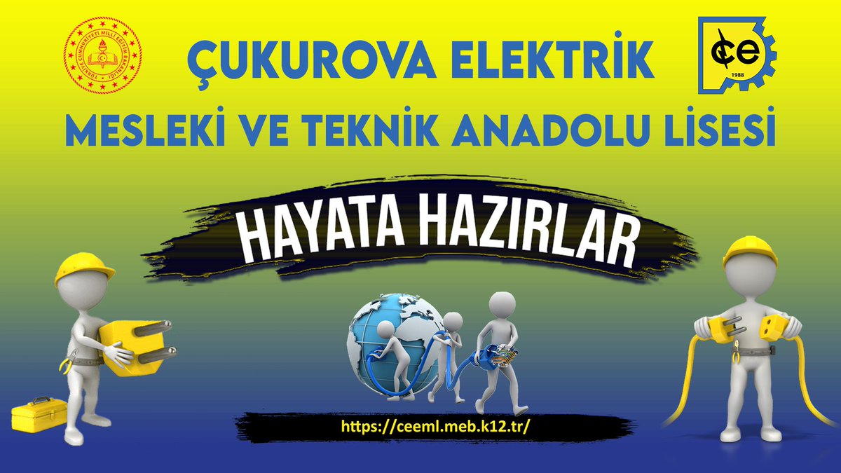 CEMTAL01's tweet photo. Çukurova Elektrik MTAL:
 "Hayata Hazırlar" 

Meslek Lisesi Memleket Meselesi... 

8.sınıf mezun tüm öğrencileri okulumuza bekliyoruz.

#mesleklisesimemleketmeselesi

@tcmeb @TCAdanaValiligi
@AdanaMem
@kocakysr
@AyhanDGL
@MeslegimHayatim
@recaiardic
@ygerger @meb_ogm https://t.co/DSOLoLSoPr