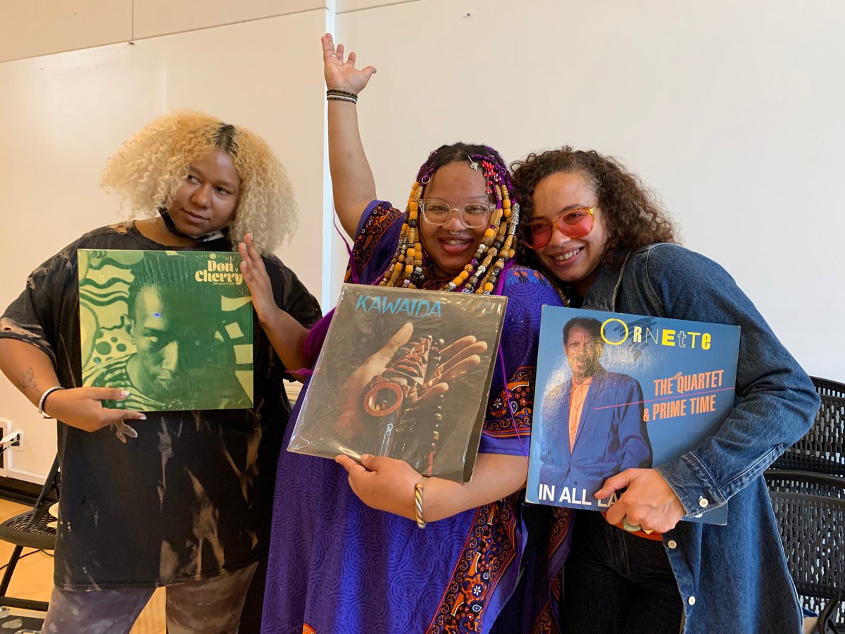 NaimaKarlsson's tweet photo. New show for @NTSlive is inspired by the blessed days spent recently with @angeltheoracle @misscherrylala @angelhoe69 and Bard MFA students exploring the art+music of Moki and Don Cherry, improvisation and love ❤️  
https://t.co/caJXNBIHSJ https://t.co/X80DrQUYPF
