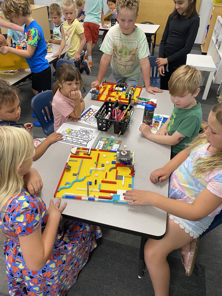 missuhen's tweet photo. We love having visitors here in 1st grade. 3rd/4th grade students stopped by to show off their Lego marble runs and even let us test them out! #wcsflight https://t.co/gOIxAcUDrJ