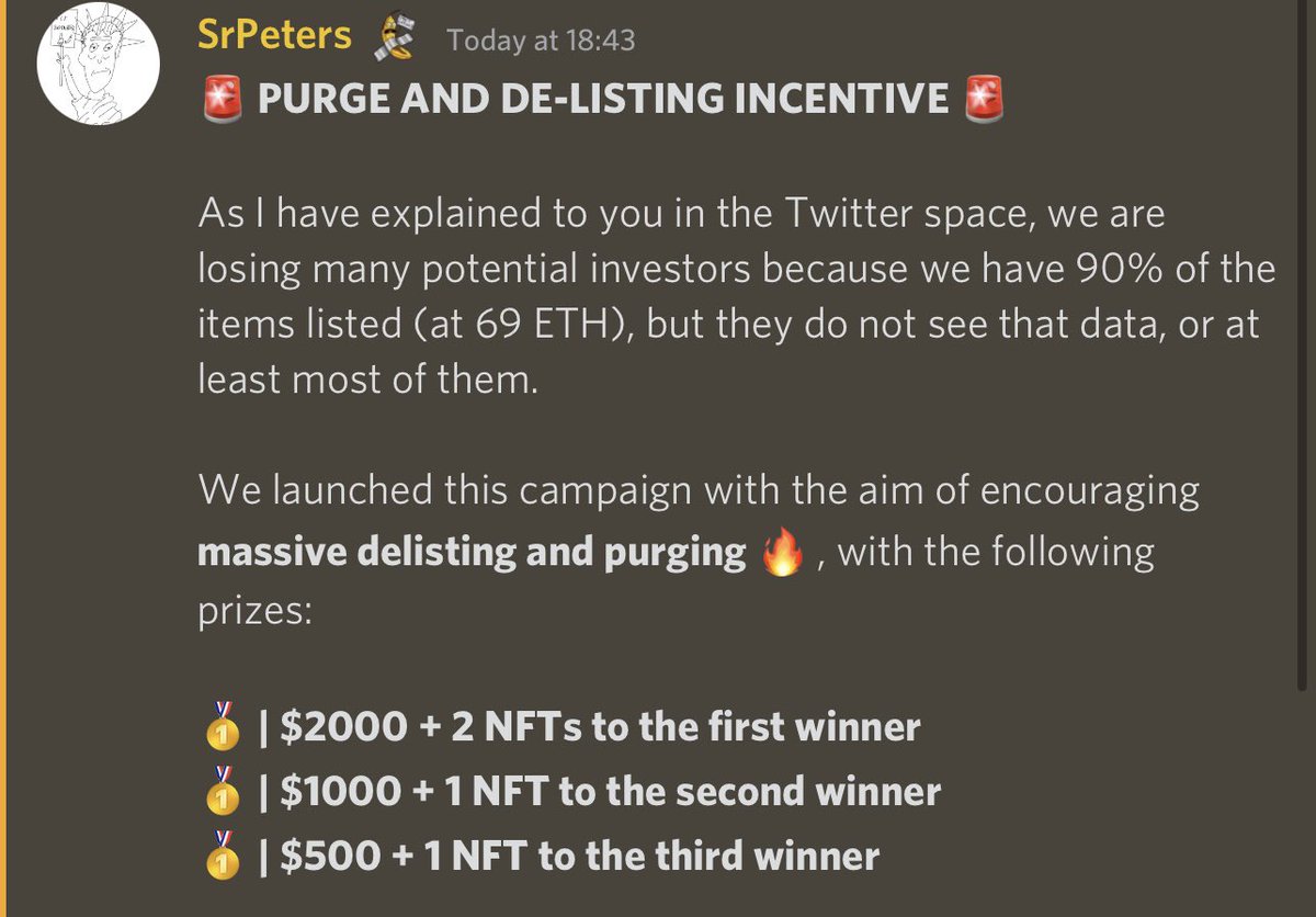 Massive delist + sweep + raid compaign announced. This compaign is fireeee!! Go check it out rn!!!