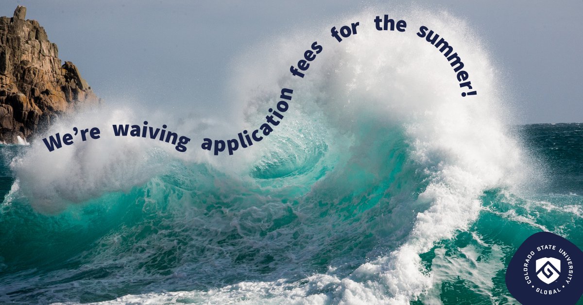 CSUGlobal's tweet photo. If youβve ever thought of applying to CSU Global, but something has held you back, now is your chance to go for it!
Use code DIVEINTOSUMMER to apply for free! https://t.co/86PweCUYkU
#CSUGlobal #onlineuniversity #flexibleeducation #onlinestudent #applicationfee #applyforfree https://t.co/gimOU0qjtJ
